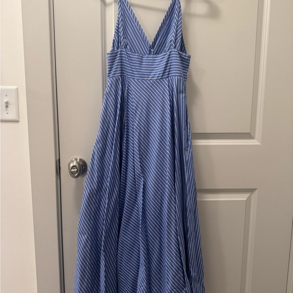 COS Elegant Blue Striped Dress - Picture 5 of 6